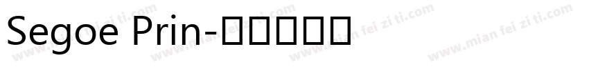 Segoe Prin字体转换